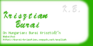 krisztian burai business card